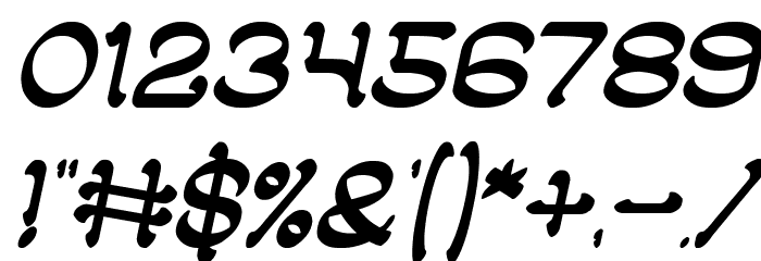 ARABIAN KNIGHT Italic Font OTHER CHARS