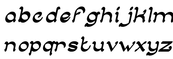 ARABIAN KNIGHT Italic Font LOWERCASE