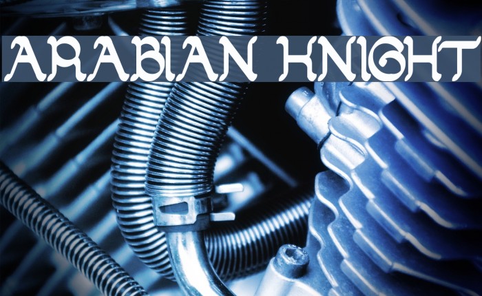 ARABIAN KNIGHT Font examples