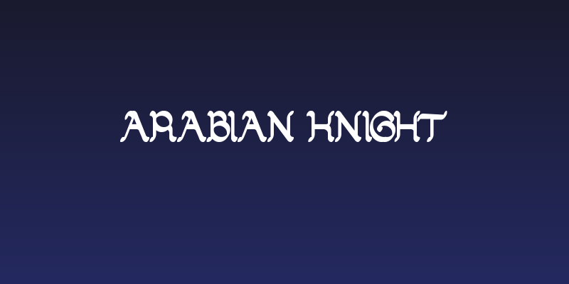 ARABIAN KNIGHT Social Header