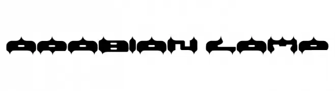 ARABIAN LAMP  font caratteri gratis