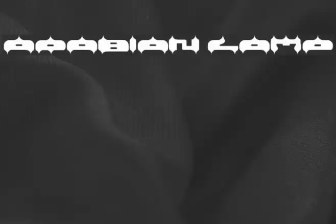 ARABIAN LAMP Font examples