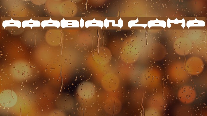 ARABIAN LAMP Example 2