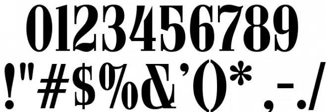 ARB 08 Extreme Roman AUG-32 CAS Normal Font OTHER CHARS