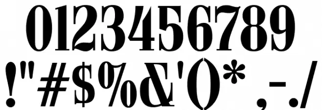 ARB 08 Extreme Roman AUG-32 CAS Normal Font OTHER CHARS