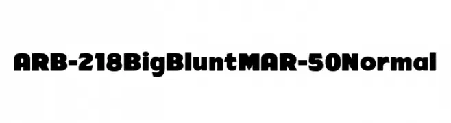 ARB-218 Big Blunt MAR-50 Normal  नि: शुल्क फ़ॉन्ट्स डाउनलोड