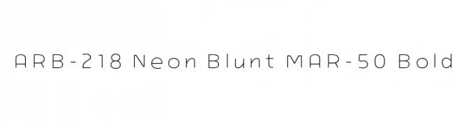 ARB-218 Neon Blunt MAR-50 Bold  les polices de caractères gratuit tlcharger
