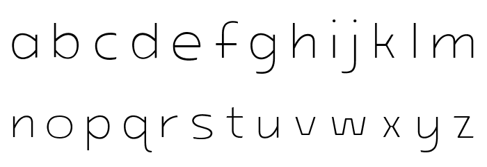 ARB-218 Neon Blunt MAR-50 Bold Font LOWERCASE