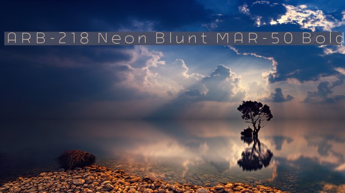 ARB-218 Neon Blunt MAR-50 Bold Polices examples