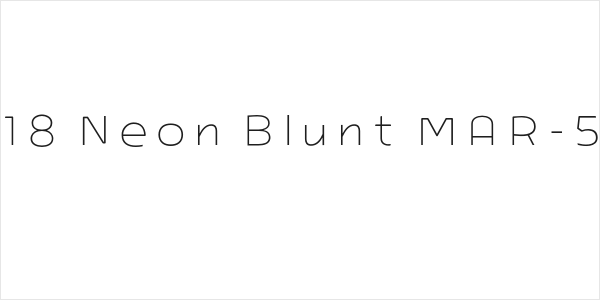 ARB-218 Neon Blunt MAR-50 Bold Logo