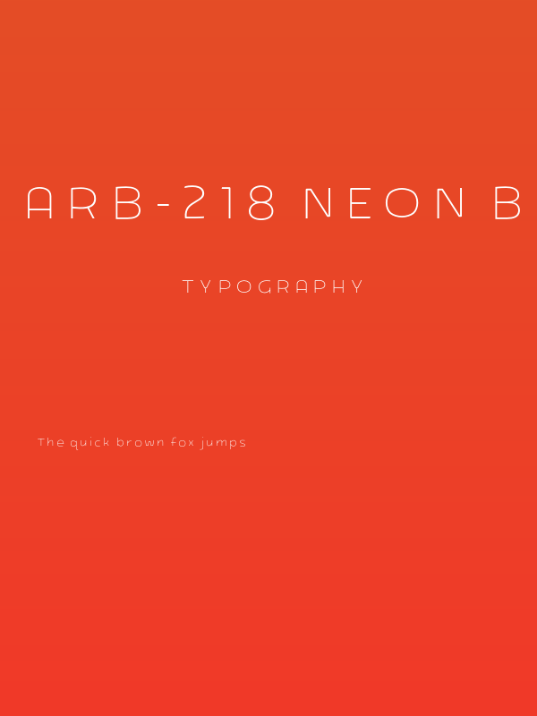 ARB-218 Neon Blunt MAR-50 Bold Poster