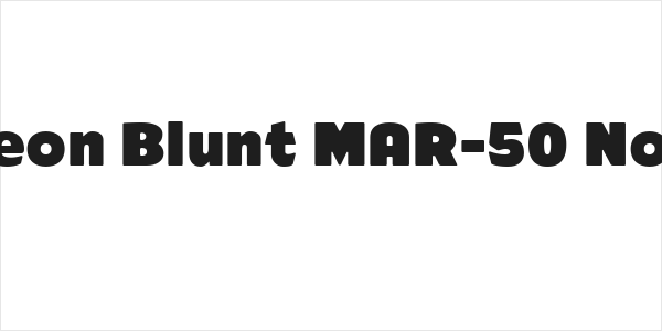 ARB-218 Neon Blunt MAR-50 Normal Italic Logo