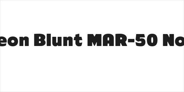 ARB-218 Neon Blunt MAR-50 Normal Italic Logo