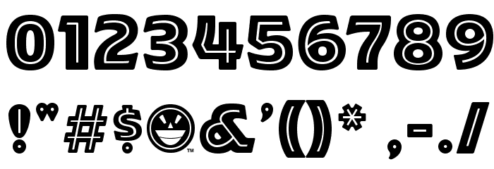 ARB-218 Neon Blunt MAR-50 Normal Font OTHER CHARS