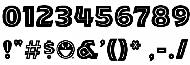 ARB-218 Neon Blunt MAR-50 Normal Fonte OUTROS PERSONAGENS