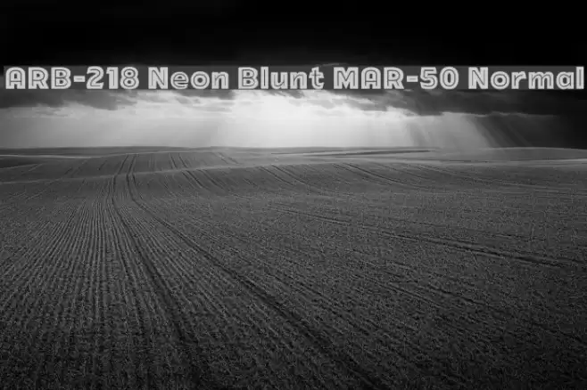 ARB-218 Neon Blunt MAR-50 Normal Fonte examples