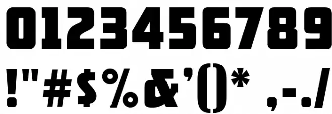 ARB 66 Neon Block JUN-37 Font OTHER CHARS