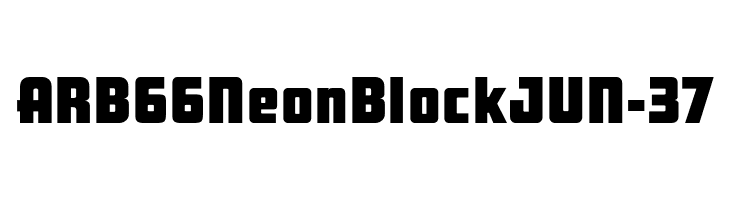 ARB 66 Neon Block JUN-37  les polices de caractères gratuit tlcharger