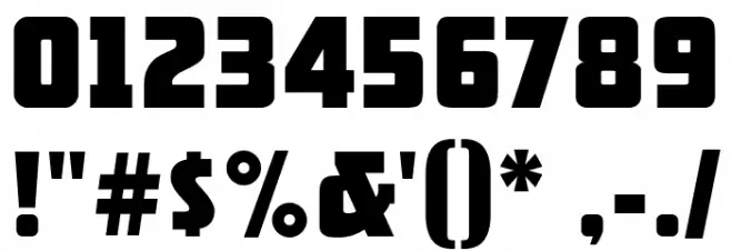 ARB 66 Neon Block JUN-37 Font OTHER CHARS
