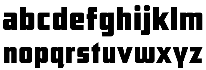 ARB 66 Neon Block JUN-37 Font LOWERCASE