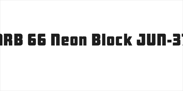 ARB 66 Neon Block JUN-37 Logo