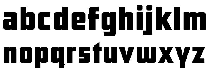 ARB 66 Neon Block JUN-37 Font LOWERCASE