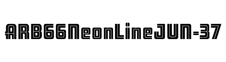 ARB 66 Neon Line JUN-37  Скачать бесплатные шрифты