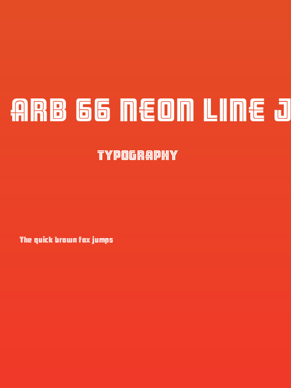 ARB 66 Neon Line JUN-37 Poster