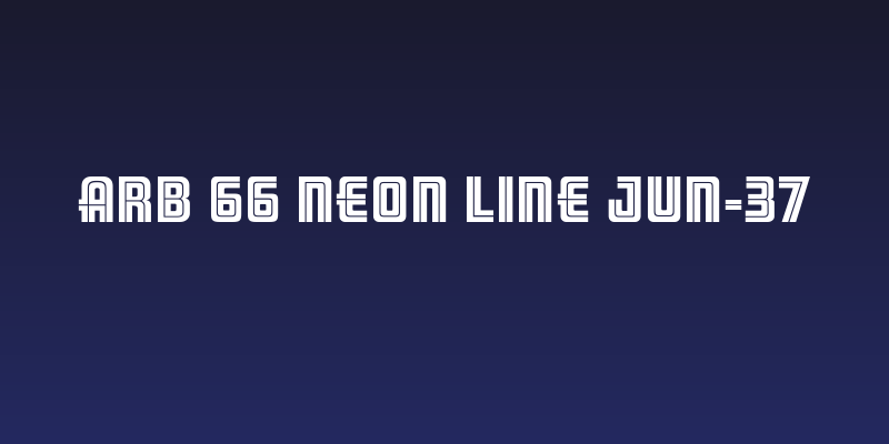 ARB 66 Neon Line JUN-37 Social Header