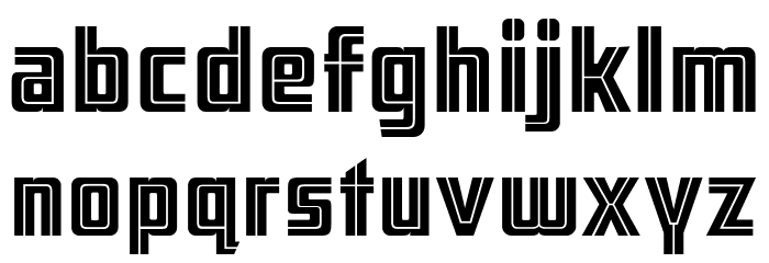 ARB 66 Neon Line JUN-37 Font LOWERCASE