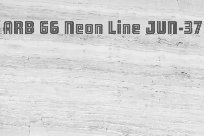 ARB 66 Neon Line JUN-37 Fonte examples