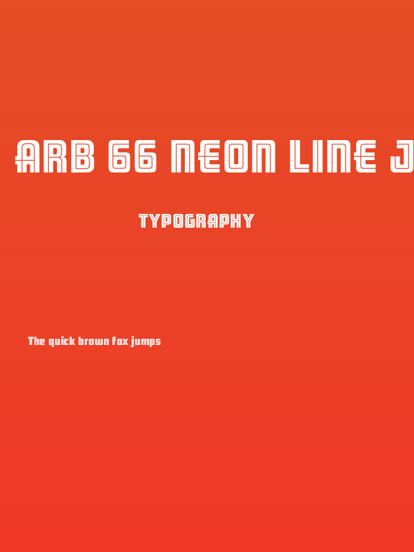 ARB 66 Neon Line JUN-37 Poster