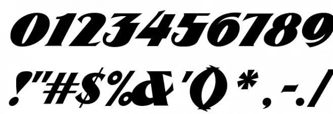 ARB 85 Poster Script JAN-39 Normal Font OTHER CHARS