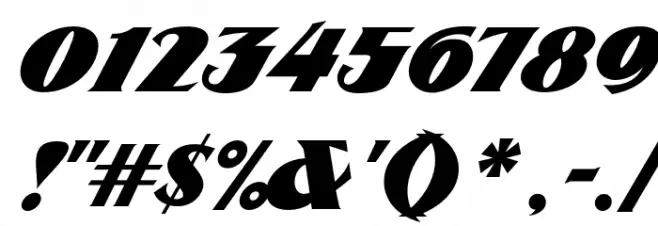 ARB 85 Poster Script JAN-39 Normal Font OTHER CHARS