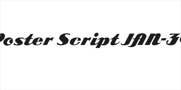 ARB 85 Poster Script JAN-39 Normal Logo