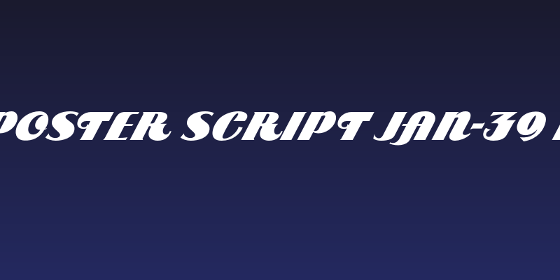 ARB 85 Poster Script JAN-39 Normal Social Header