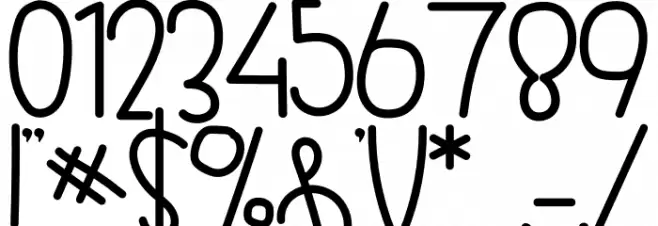 ARBBIE BUBBLE Font OTHER CHARS
