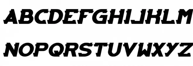 ARCADE Bold Italic फ़ॉन्ट अपरकेस