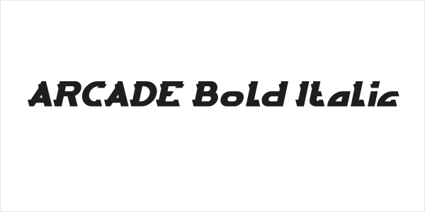 ARCADE Bold Italic Logo