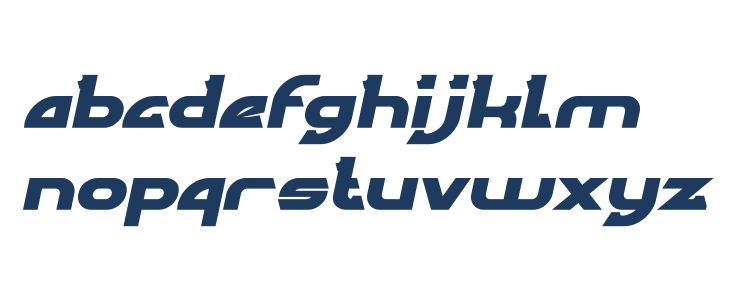 ARCADE Bold Italic Lowercase