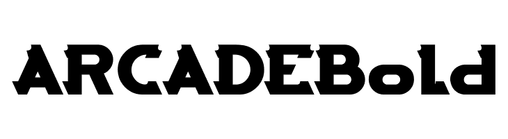 ARCADE Bold  Скачать бесплатные шрифты