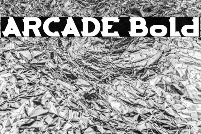 ARCADE Bold Font examples