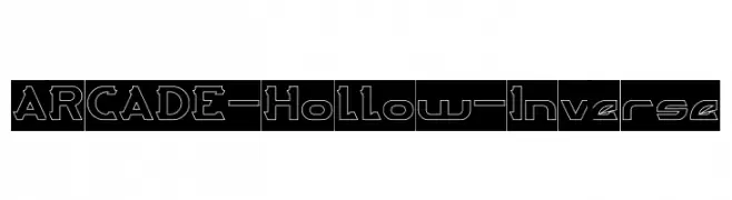 ARCADE-Hollow-Inverse  font caratteri gratis