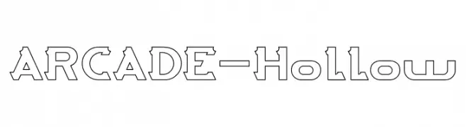 ARCADE-Hollow  font caratteri gratis