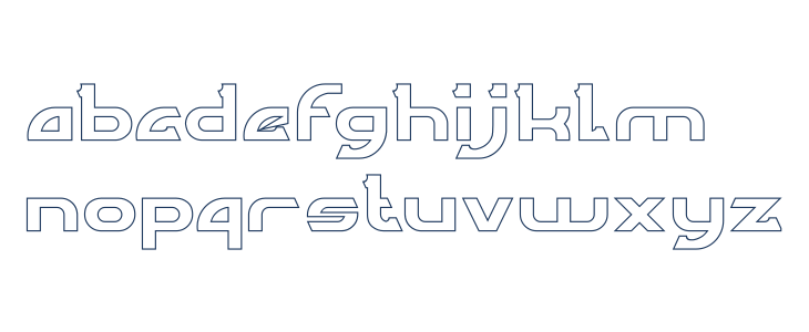 ARCADE-Hollow Lowercase