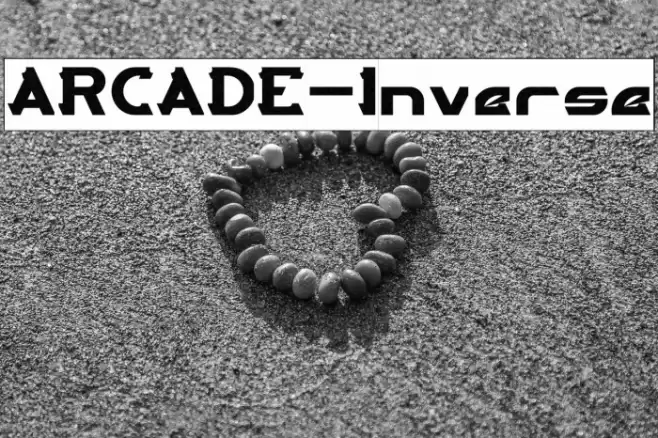 ARCADE-Inverse Font examples