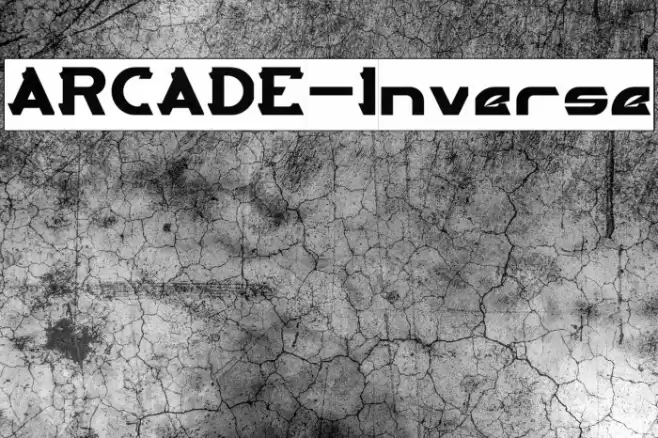 ARCADE-Inverse Font examples