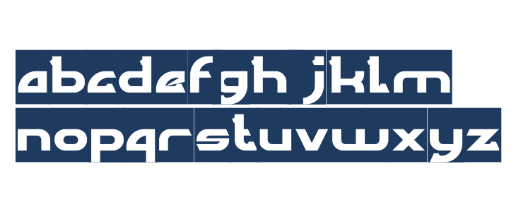 ARCADE-Inverse Lowercase