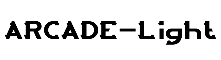 ARCADE-Light  font caratteri gratis