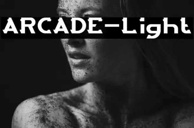 ARCADE-Light Font examples